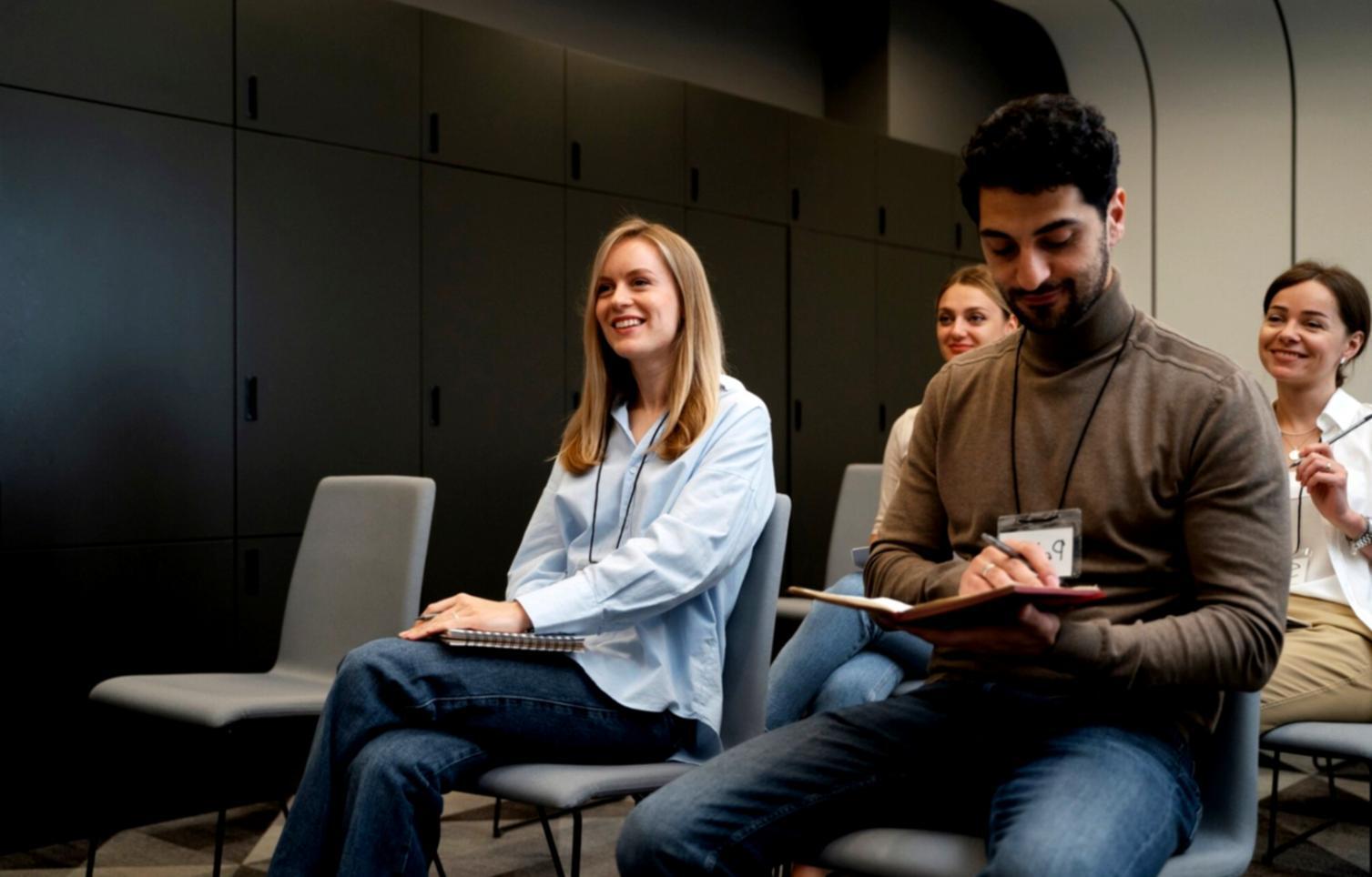 Environnement de travail avec documents financiers et ordinateur